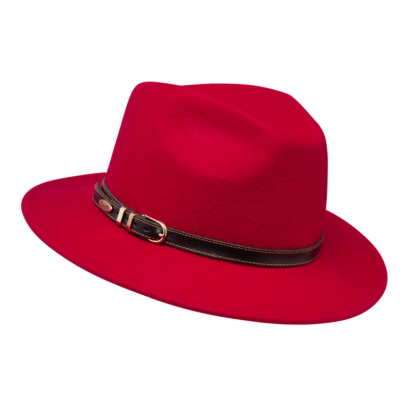 Fedora hat - Cleo - Red