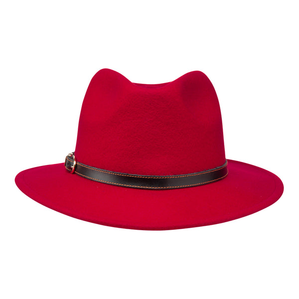 Fedora hat - Cleo - Red