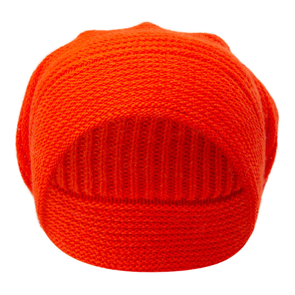 Bronte- knitted Beanie-Beret - Faraona - orange