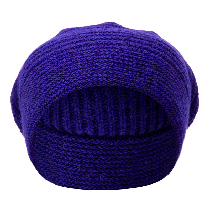 Bronte double layer Beret beanie Faraona - purple