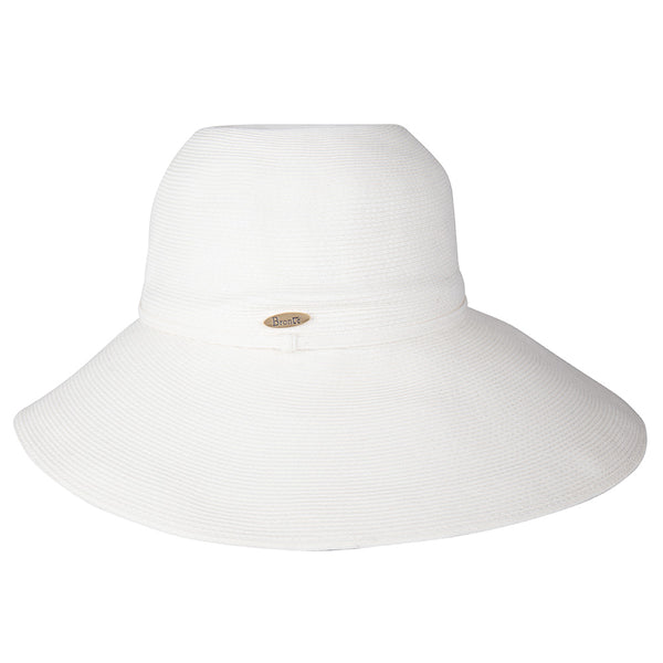 Wide Brim hat -Melina - white - travel hat