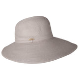 Wide Brim hat -Melina - grey - travel hat