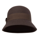 Bronte winter Cloche hat - Natalie -mocca brown-packable hat