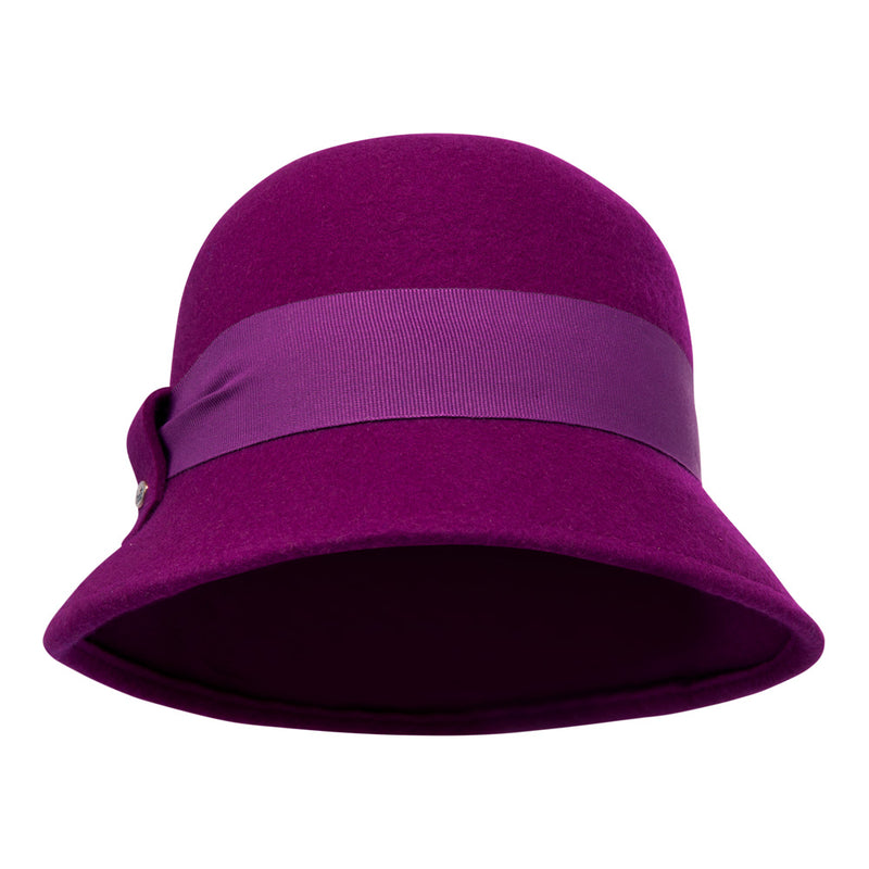 bronte winter Cloche hat - Natalie - fuchsia pink