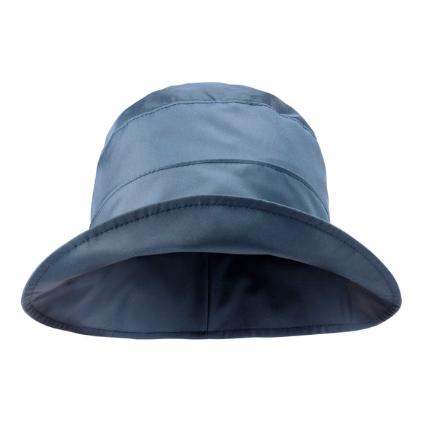 Bronte- summer cloche Rain hat - Paula - navy blue
