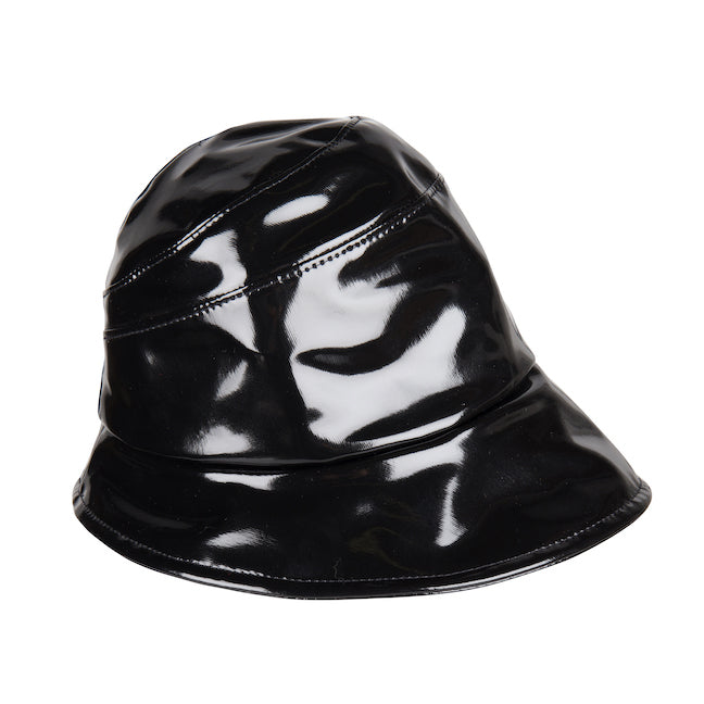 Rain hat - Pip -  black patent leather