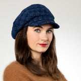 Cap - Romee  - burgundy/blue/green - check