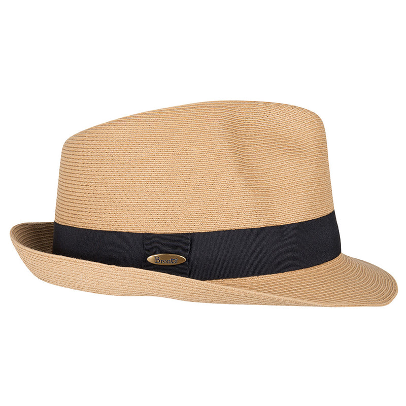 Unisex straw hat-Trilby-camel packable bucket hat, OSFA – Bronteshop