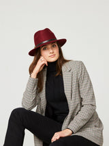 Bronte Fedora hat for women - Cleo -trimmed with belt