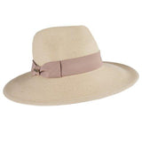 Bronté hats - Veronique - Wide brim fedora hat - UPF50 - Natural colour