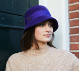 Bronte winter Cloche hat - Natalie -brown-packable hat