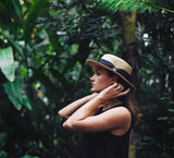 Bronte-comfortable summer Boater hat - Matelot, SPF50 protection, OSFA