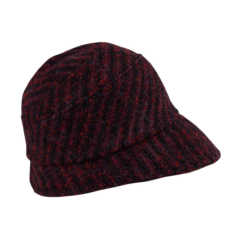 Bucket hat - Pip - burgundy red/ black