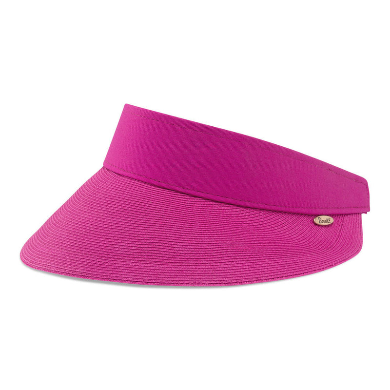 Casual Sun visor Evy in hot pink,OSFA, washable cushion – Bronteshop