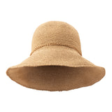 Wide brim hat -kiki - camel - Raffia 